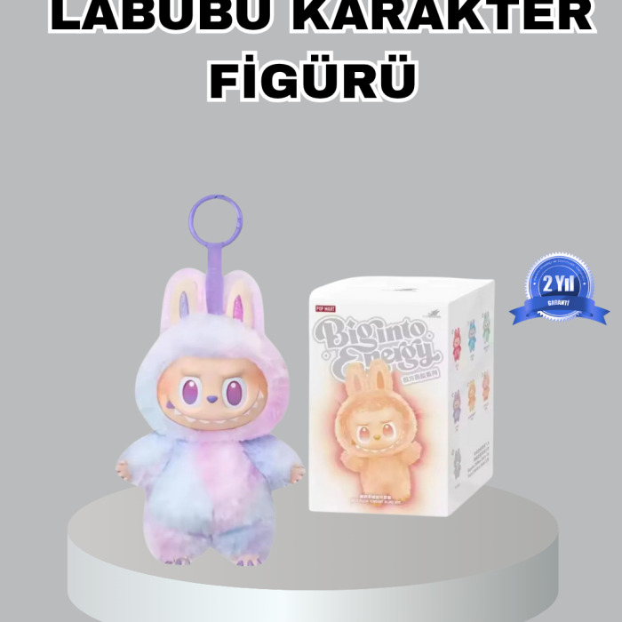 KESGİN MARKET® Dekoratif Yumuşak Labubu Peluş Figür – Koleksiyonluk ve Çocuklara Uygun Hediye 20 cm