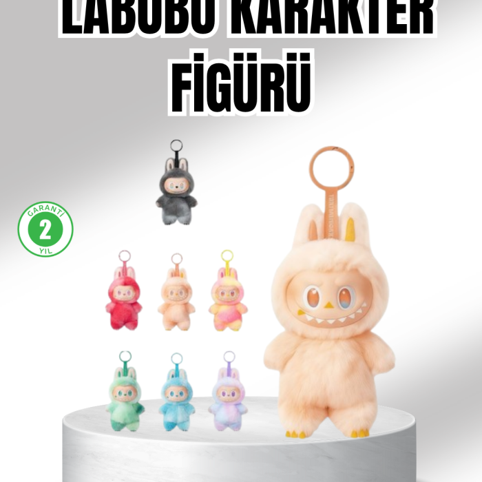 KESGİN MARKET® Labubu Peluş Oyuncak – Koleksiyonluk Yumuşak Dekoratif Figür 20 cm