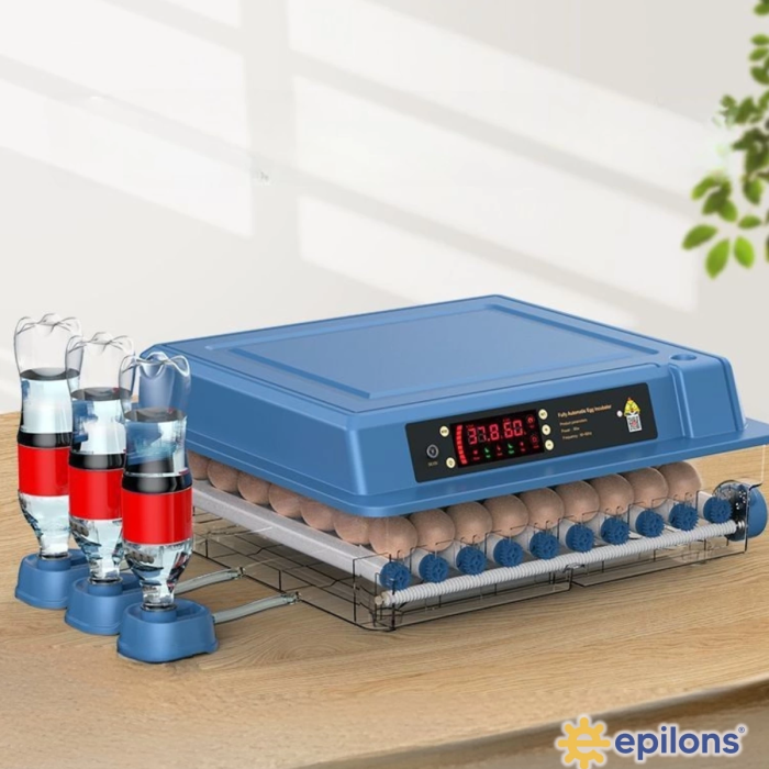 KESGİN MARKET® 60 Yumurta Kapasiteli Tam Otomatik Kuluçka Makinesi - Civciv, Kaz, Hindi Ve Ördek Yetiştiriciliği Epo-w60