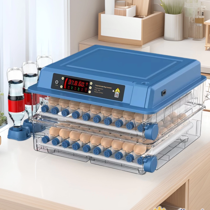 KESGİN MARKET® 120 Yumurta Kapasiteli Tam Otomatik Kuluçka Makinesi - Civciv, Kaz, Hindi Ve Ördek Yetiştiriciliği Epo-w120 Yedek Motorlu