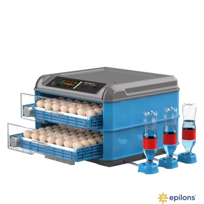 KESGİN MARKET® Tam Otomatik 128 Yumurta Kapasiteli Kuluçka Makinesi - Civciv Kaz Hindi Ördek Yetiştiriciliği Wifi Kamera Hediyeli