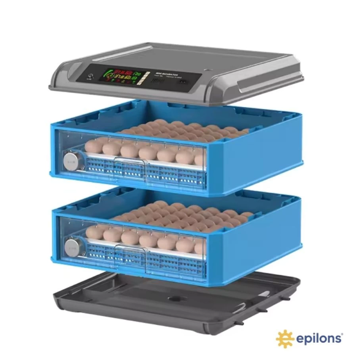 KESGİN MARKET® Tam Otomatik 128 Yumurta Kapasiteli Kuluçka Makinesi - Civciv Kaz Hindi Ördek Yetiştiriciliği Wifi Kamera Hediyeli