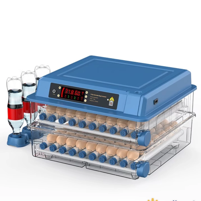 KESGİN MARKET® Tam Otomatik 120 Yumurta Kapasiteli Kuluçka Makinesi - Civciv Kaz Hindi Ördek İçin Wifi Kameralı Yedek Motorlu Set