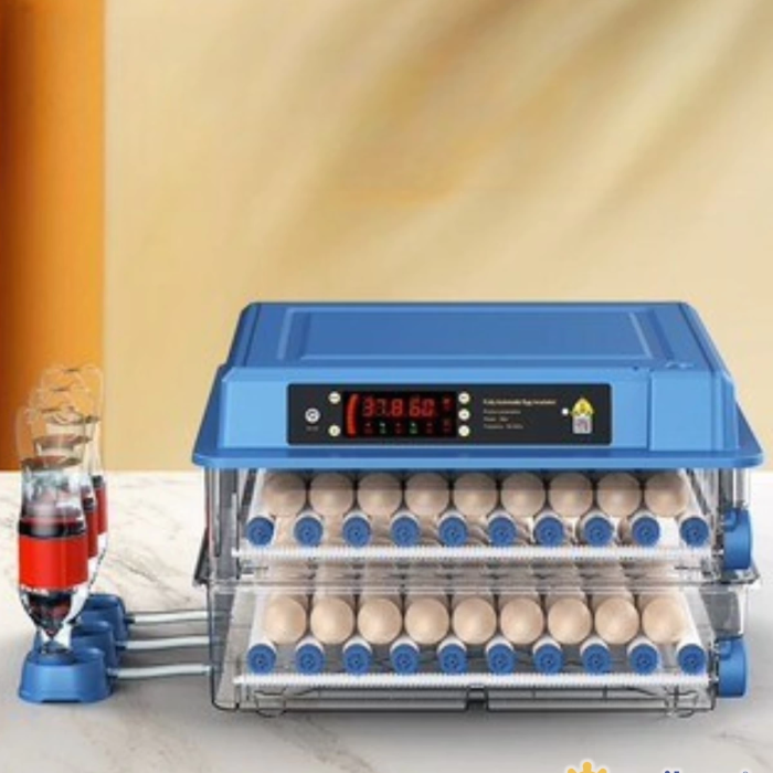 KESGİN MARKET® Tam Otomatik 120 Yumurta Kapasiteli Kuluçka Makinesi - Civciv Kaz Hindi Ördek İçin Wifi Kameralı Yedek Motorlu Set