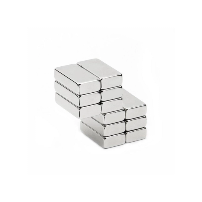 KESGİN MARKET® 20 Adet 20x10x5 Mm Neodyum Magnet N35 Güçlü Mıknatıs Köşeli Ve Dayanıklı Nikel Kaplama