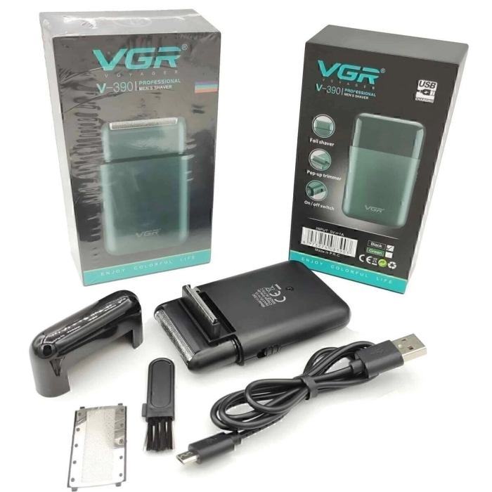 KESGİN MARKET® V-390 Sakal-vücut Sıfır Sakal Yanak Şarjlı Islak Ve Kuru Tıraş Makinesi