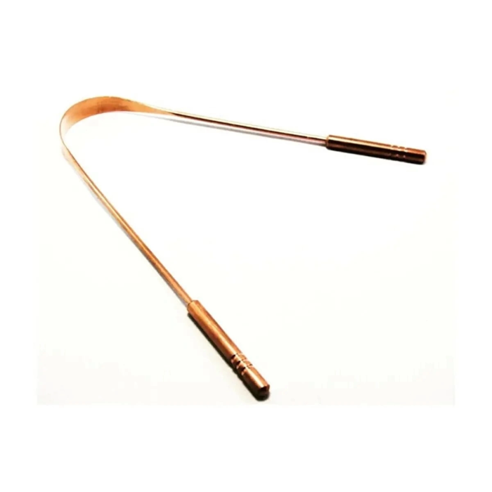 KESGİN MARKET® Hijyenik Dil Kazıyıcı Temizleme Dil Sıyırıcı Dil Temizleyici Bakır Hilal