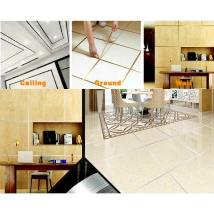 KESGİN MARKET® 0.5 Cm 50 Metre Gri Fayans Arası Şerit Bant