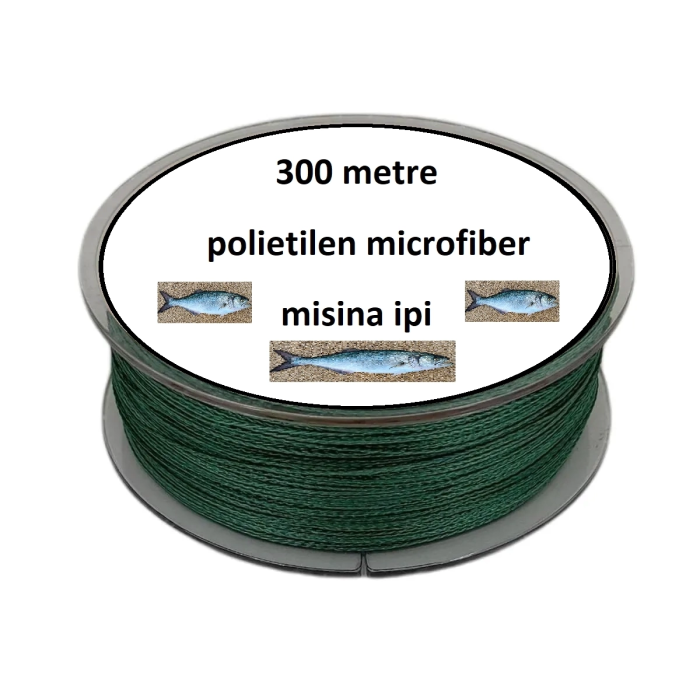 KESGİN MARKET® Misina 300m Polietilen Microfiber 2.0 Ip Misina Yeşil