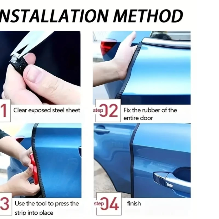 KESGİN MARKET® 5 Metrelik Araba Kapı Kenar Koruma Şeridi Rulosu