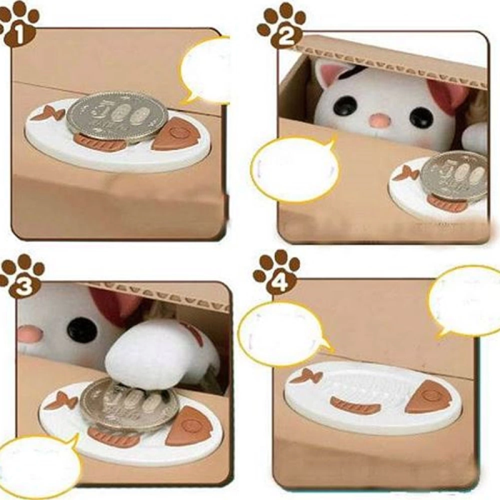 KESGİN MARKET® Hırsız Para Çalan Kedi Kumbara