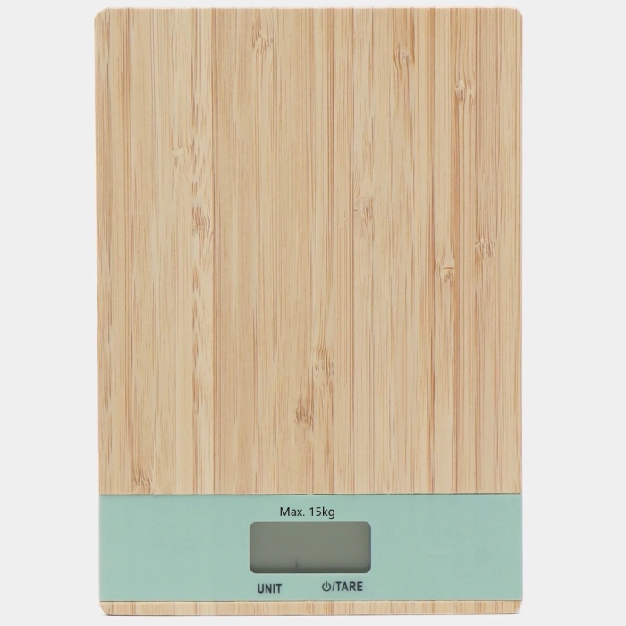 KESGİN MARKET® Ahşap Lüks Dijital Ekranlı 15 Kg 1 Gr Çok Şık Hassas Elektronik Mutfak Terazisi