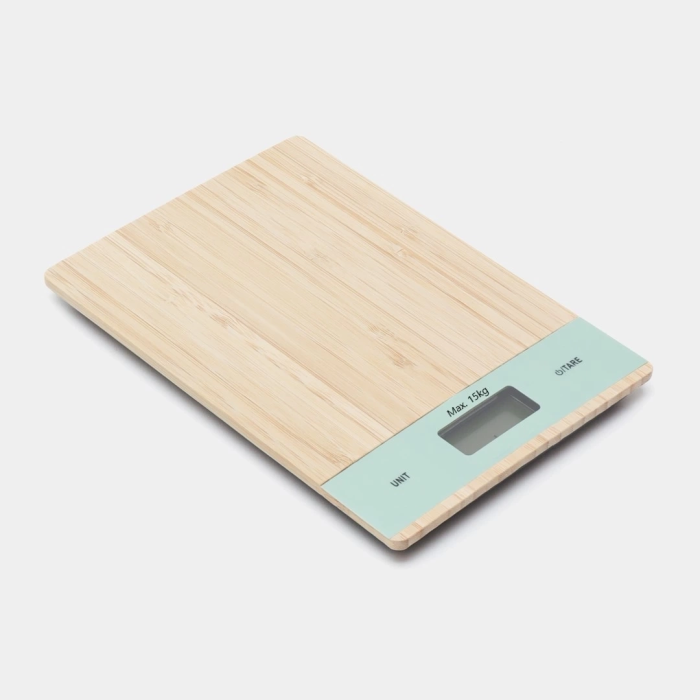KESGİN MARKET® Ahşap Lüks Dijital Ekranlı 15 Kg 1 Gr Çok Şık Hassas Elektronik Mutfak Terazisi