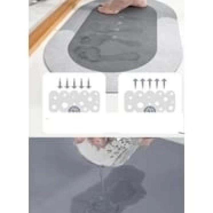 KESGİN MARKET® Süper Su Emici Kaymaz Tabanlı Banyo Paspası ( 40x60 )cm