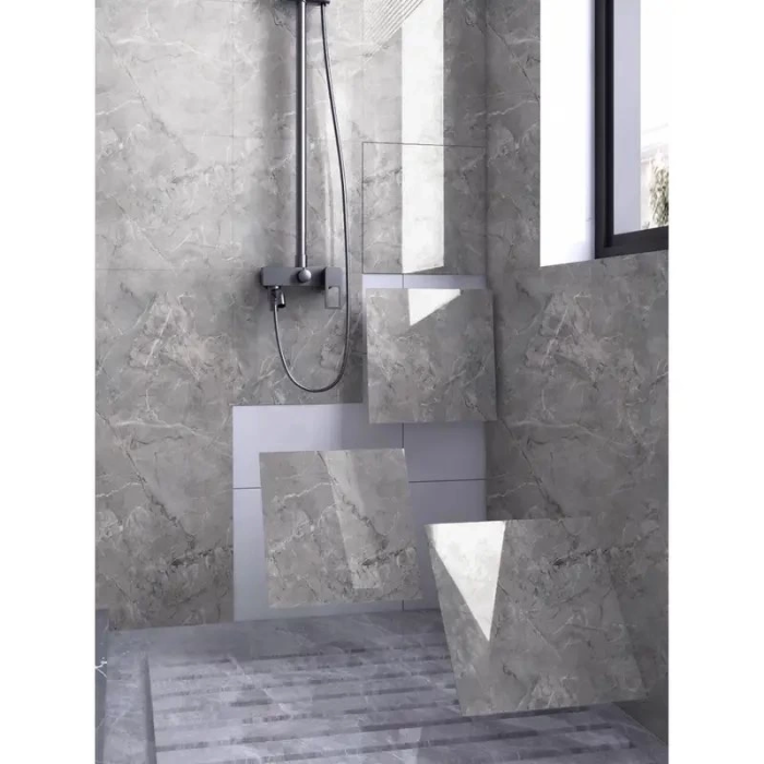 KESGİN MARKET® Gri Mermer Desen Duvar Sticker (30*30)