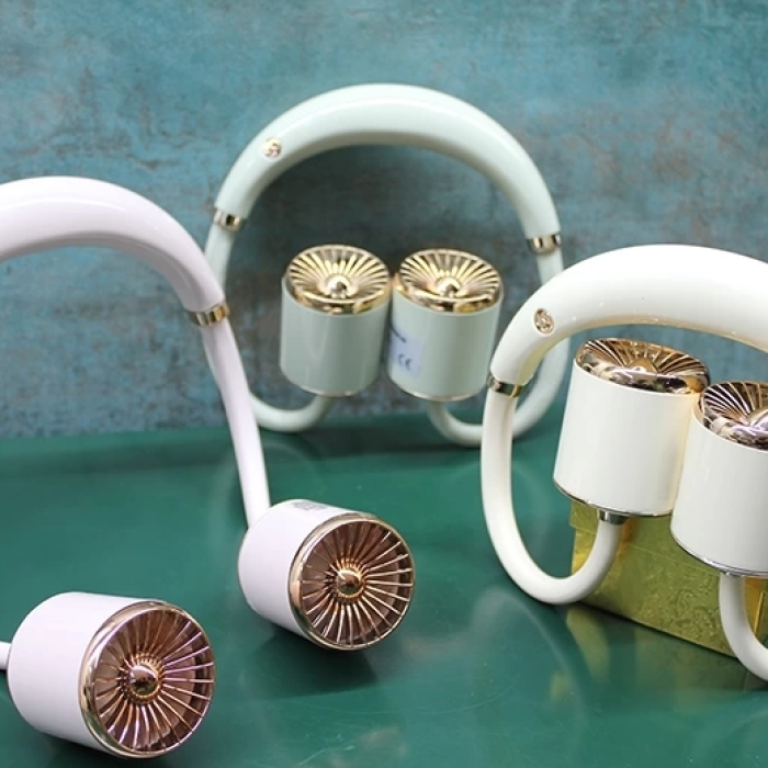 KESGİN MARKET® Kuromi Şarjlı Boyun Fanı Vantilatör 3 Kademeli Alk2688