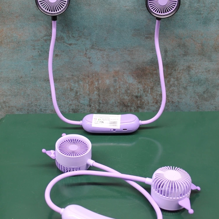 KESGİN MARKET® Kuromi Şarjlı Boyun Fanı Vantilatör 2 Kademeli Alk2689