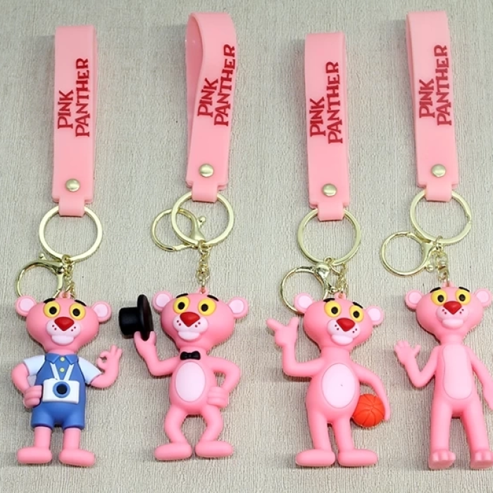 KESGİN MARKET® Pembe Panter Silikon Anahtarlık Alk4271
