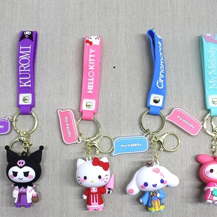 KESGİN MARKET® Silikon Kuromi Ve Hello Kitty Anahtarlık Alk4249