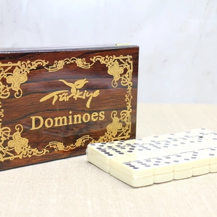 KESGİN MARKET® Ahşap Kutulu Domino Oyunu Alk4220
