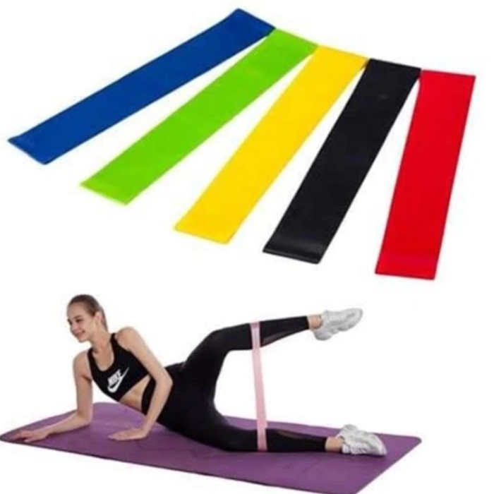 KESGİN MARKET® Aerobik Bant 5 Li Pilates Yoga Bandı *
