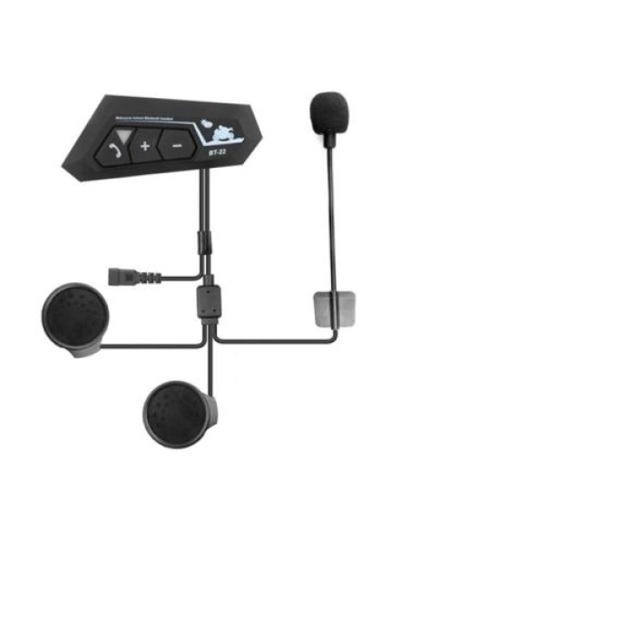 KESGİN MARKET® Bt22 Kask Kulaklık Bluetooth Motosiklet Kulaklık 5.0 Bluetooth Interkom Motorsiklet Kulaklık