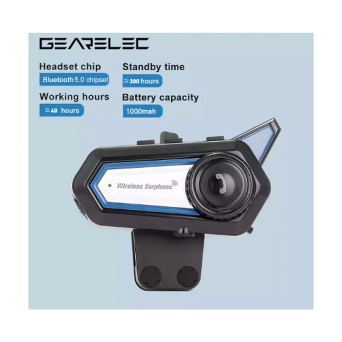 KESGİN MARKET® Bt31 Kask Kulaklık Bluetooth 5.0 Motosiklet Interkom Su Geçirmez Kablosuz Kulaklık