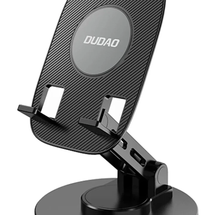 KESGİN MARKET® F17s  Masaüstü Telefon Tutucu Döner Tabanı Alüminyum Paslanmaz Çelik Katlanabilir