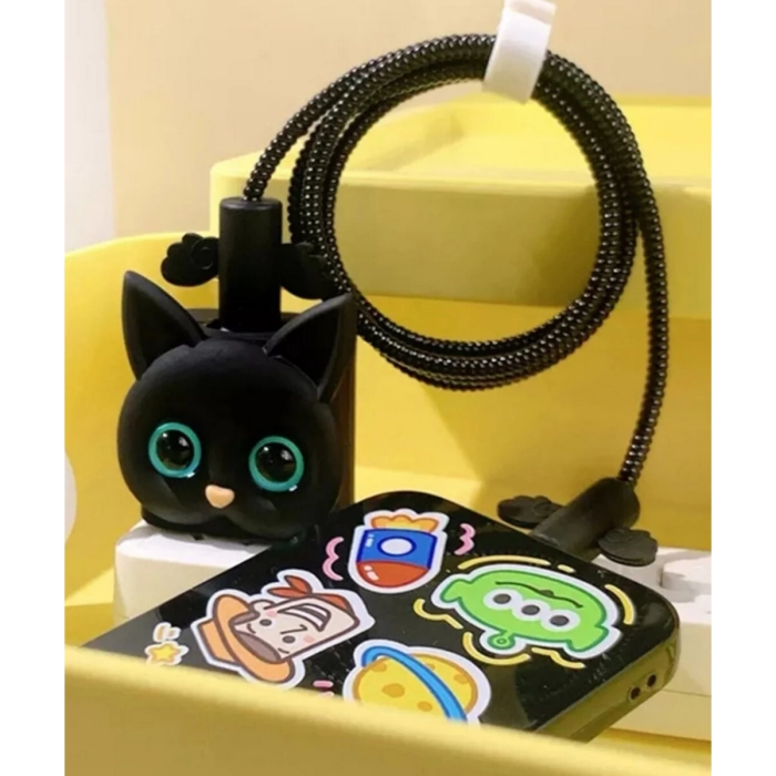 KESGİN MARKET® Iphone 18w/20w Uyumlu Şarj Aleti Kılıfı, Şarj Kablosu Örme Aparatı, Toparlayıcı,