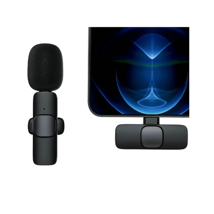 KESGİN MARKET® Type-c Girişli Telefon Uyumlu Wireless Youtube Facebook Tiktok Yayın Kablosuz Yaka Mikrofonu