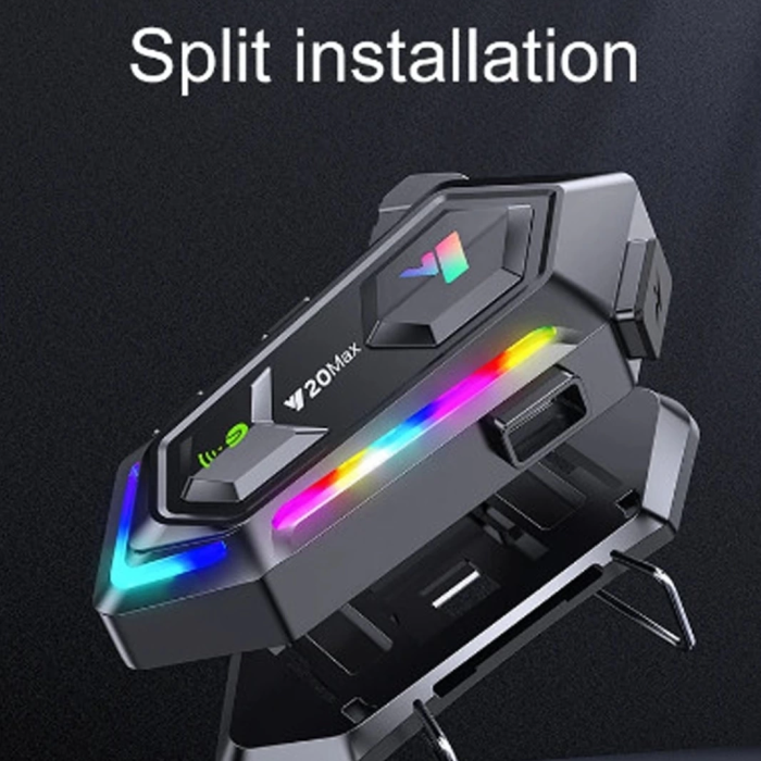 KESGİN MARKET® Y20 Max Motosiklet Bluetooth 5.3 Kask Intercom 2 Kişi 300 Metre Eşleşme Özellikli