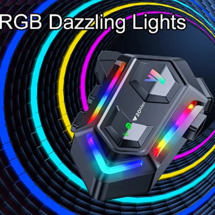 KESGİN MARKET® Y20 Max Motosiklet Bluetooth 5.3 Kask Intercom 2 Kişi 300 Metre Eşleşme Özellikli