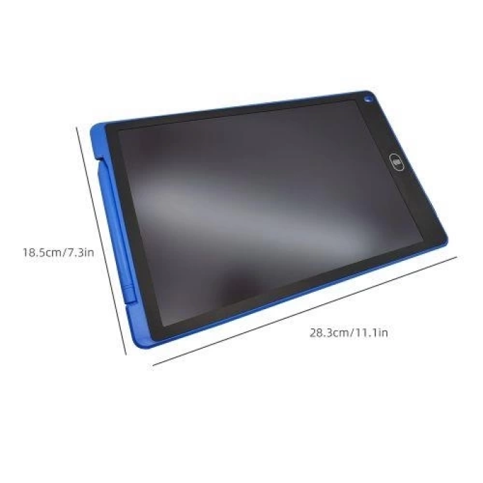 KESGİN MARKET® T12 Mavi Writing Tablet Lcd 12 Inç Dijital Kalemli Çizim Yazı Tahtası