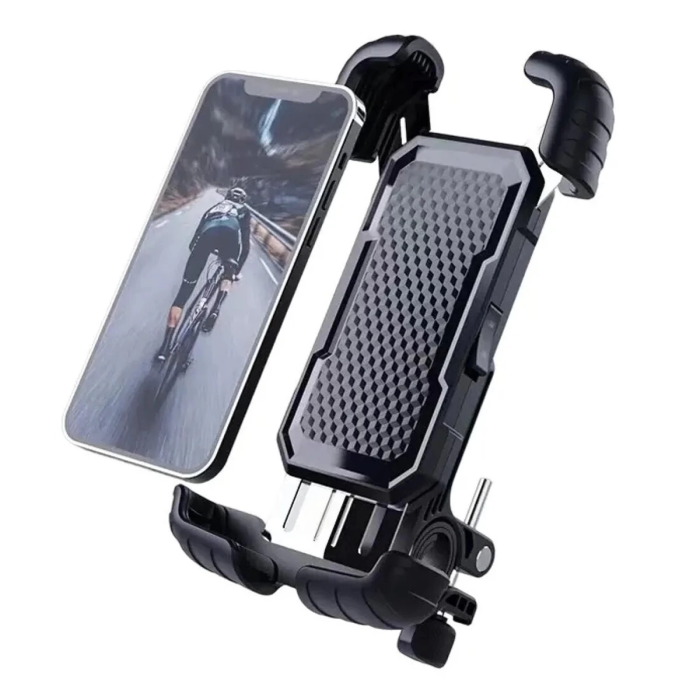 KESGİN MARKET® 360° Derece Ayarlanabilen Gidon Bağlantılı Bisiklet Motosiklet İçin Abs 4-7.8″ İnç Telefon Tutucu