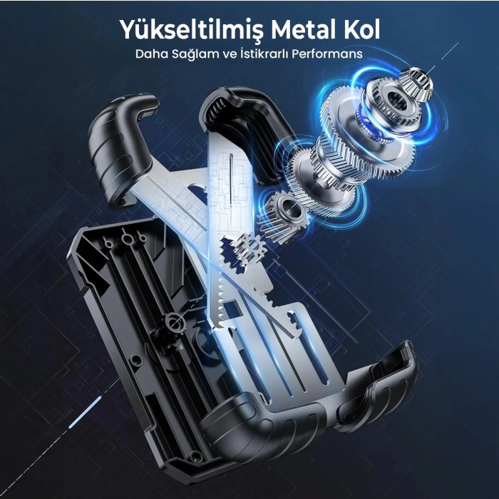 KESGİN MARKET® 360° Derece Ayarlanabilen Gidon Bağlantılı Bisiklet Motosiklet İçin Abs 4-7.8″ İnç Telefon Tutucu