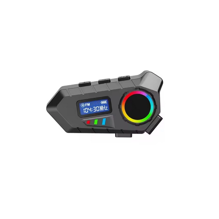 KESGİN MARKET® Y30 Kask Kulaklık Bluetooth Motosiklet Kulaklık Rgb Radyolu Intercom