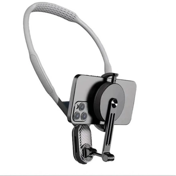 KESGİN MARKET® 360 Derece Ayarlanabilir Boyun Askılı Manyetik Telefon Tutucu