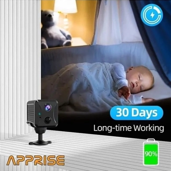 KESGİN MARKET® Mini Pır Sensörlü Algılamalı Sesli Konuşmalı 1080p Hd Wifi Kamera