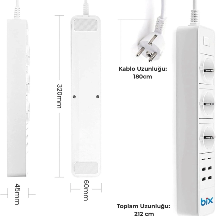 KESGİN MARKET® Vtn Bp-01 Wifi Yüksek Akım Korumalı Hızlı Şarj Özellikli Akıllı Priz