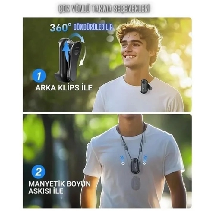 KESGİN MARKET® Mini 4k Wıfı Aksiyon Kamerası Vücut Kamerası Giyilebilir Video Kaydedici Hafıza Kartı Dahil