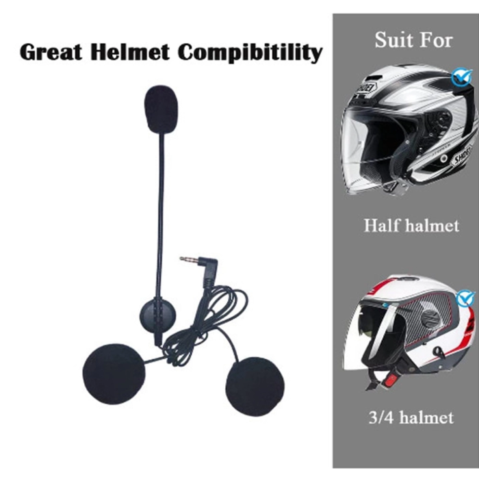 KESGİN MARKET® Jack Girişli 3.5mm İntercom Kulaklığı Bt31,bt22,bt35 Uyumlu Motorsiklet Kask Yedek Mikrofon