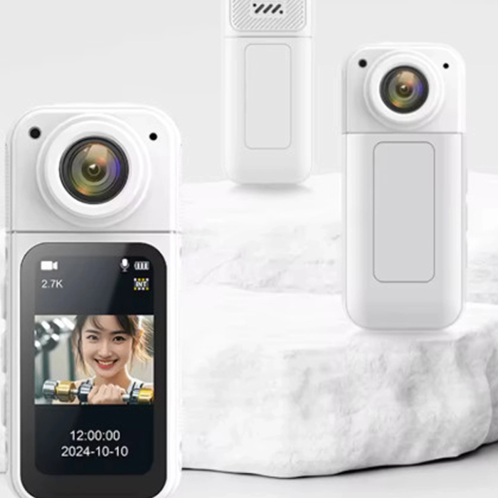 KESGİN MARKET® S70 Mıknatıslı Yaka Kamerası Hd Kalite, 30 Fps, Kolay Bağlantı, Boyun Askısı 2.7k Siyah