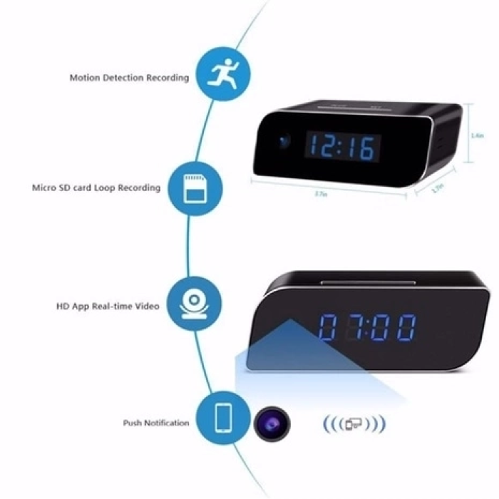 KESGİN MARKET® 4k Wifi Gizli Kamera Bebek Bakıcı Kamera 1080p Masa Üstü Sesli Kayıt