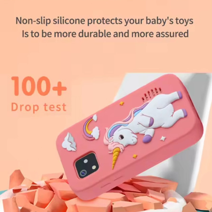 KESGİN MARKET® Telefon Modelli Çocuk Dijital Fotoğraf Makinası Çift Kameralı Dokunmatik Ekran 2.0 Ekran