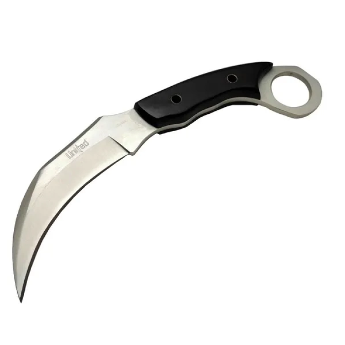 KESGİN MARKET® United Claw Cutter Karambit Uk 1 Siyah Outdoor Bıçak 17cm - Kılıflı, Plastik Sap
