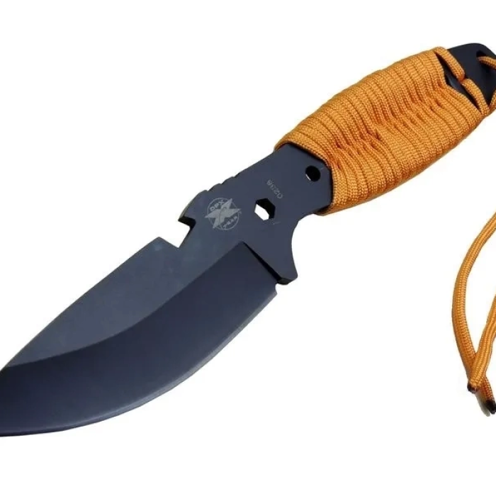 KESGİN MARKET® Gear Assault 0238trn Kamp Bıçağı 22,5 Cm - Turuncu, Metal İpli Sap