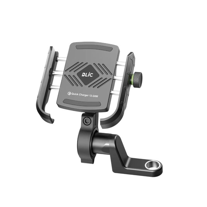 KESGİN MARKET® Motosiklet Gidon Ve Ayna Bağlantılı Motor Ve Bisiklet Uyumlu Telefon Tutucu 12-24w Hızlı Şarj