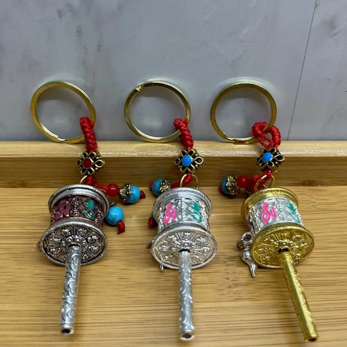 KESGİN MARKET® Metal Feng Shui Şans Çarkı Anahtarlık Alk4458