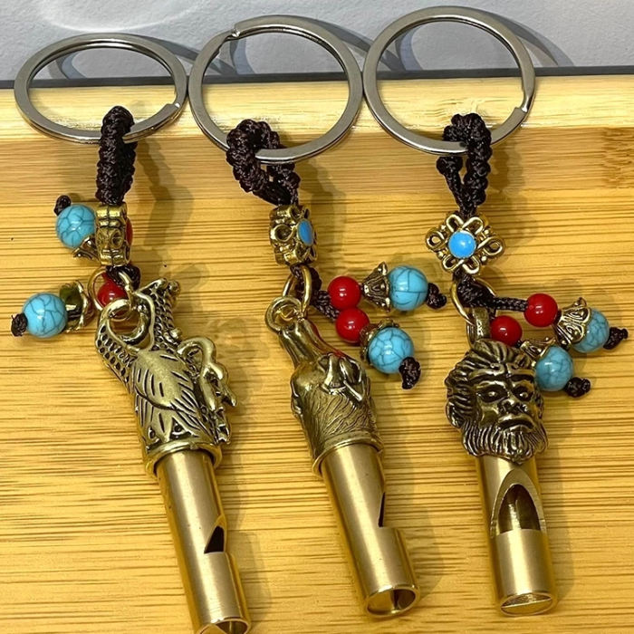 KESGİN MARKET® Metal Figürlü Düdük Anahtarlık Alk4461