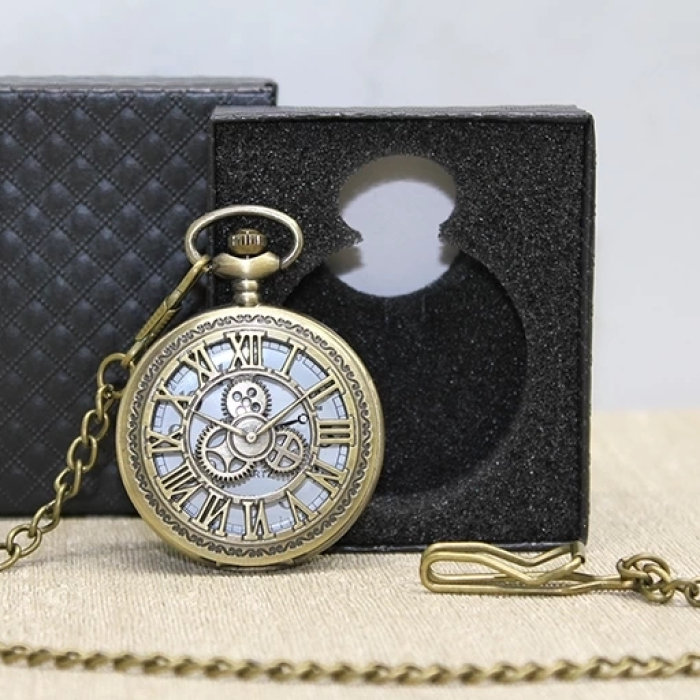 KESGİN MARKET® Özel Kutulu Antik Köstekli Saat Alk4666